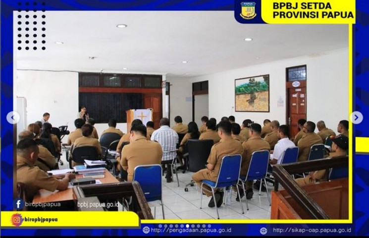 Ibadah Oikumene Biro PBJ Setda Provinsi Papua